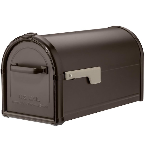 Perfectpatio Hillsborough Post Mount Mailbox - Rubbed Bronze - Large PE3316501 - main